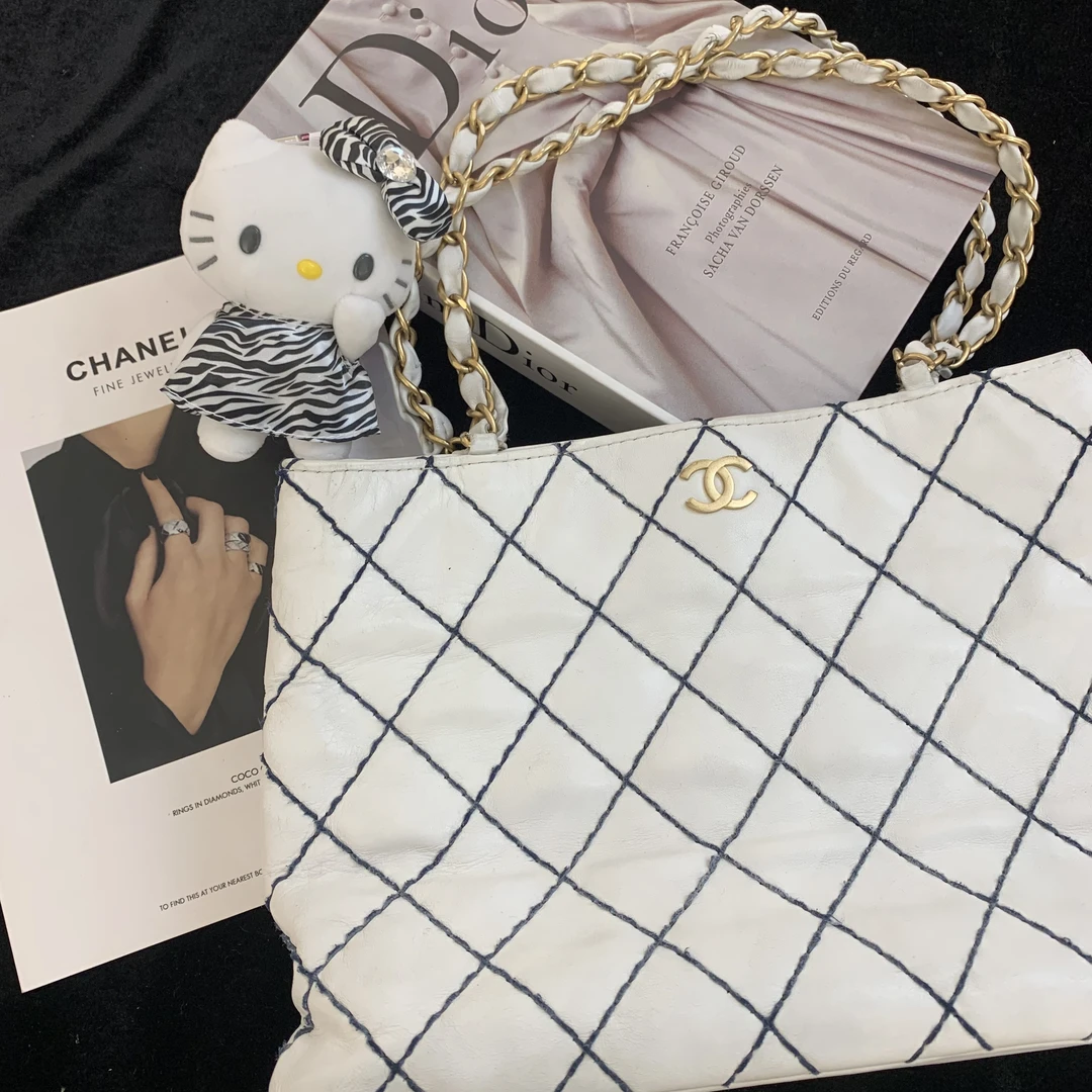 95新 Chanel/香奈儿 香奈儿外缝线托特单肩包/T102930