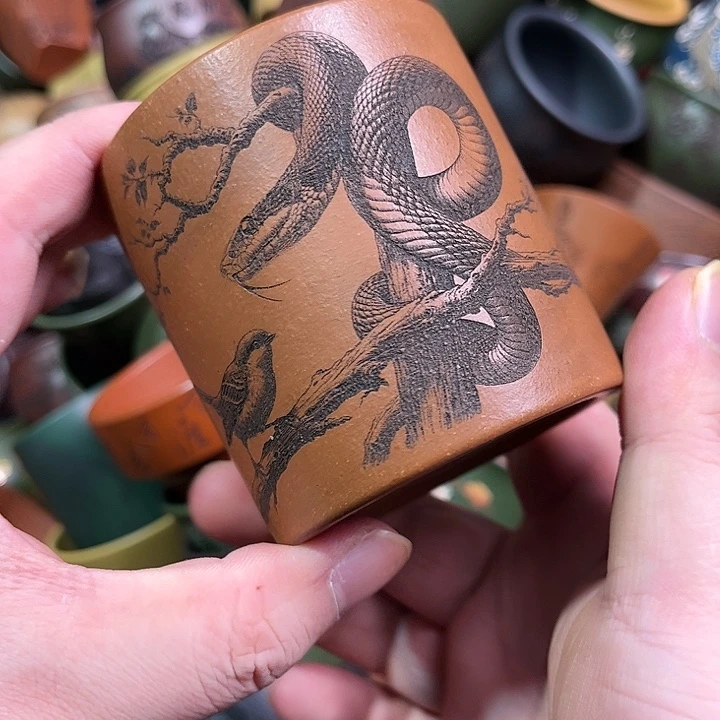 紫砂茶杯全手工紫砂主人杯