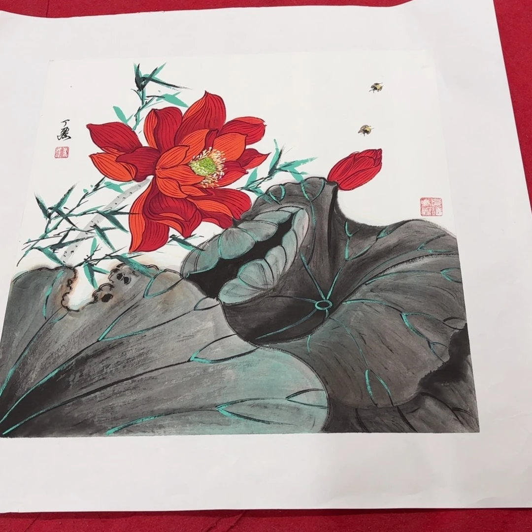 国画花鸟的翅膀是一个巨大