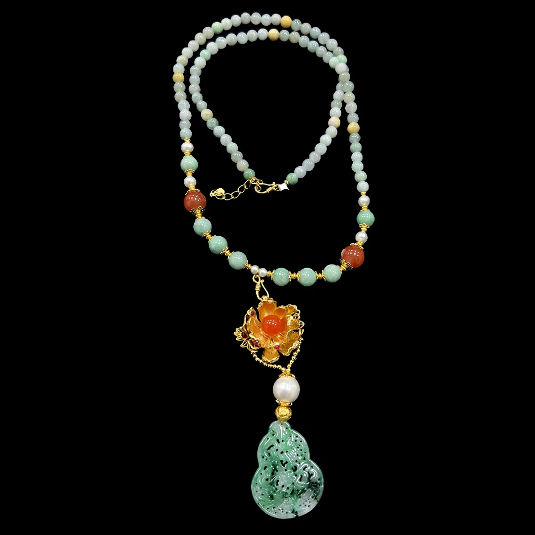 V7130翡翠项链孤品