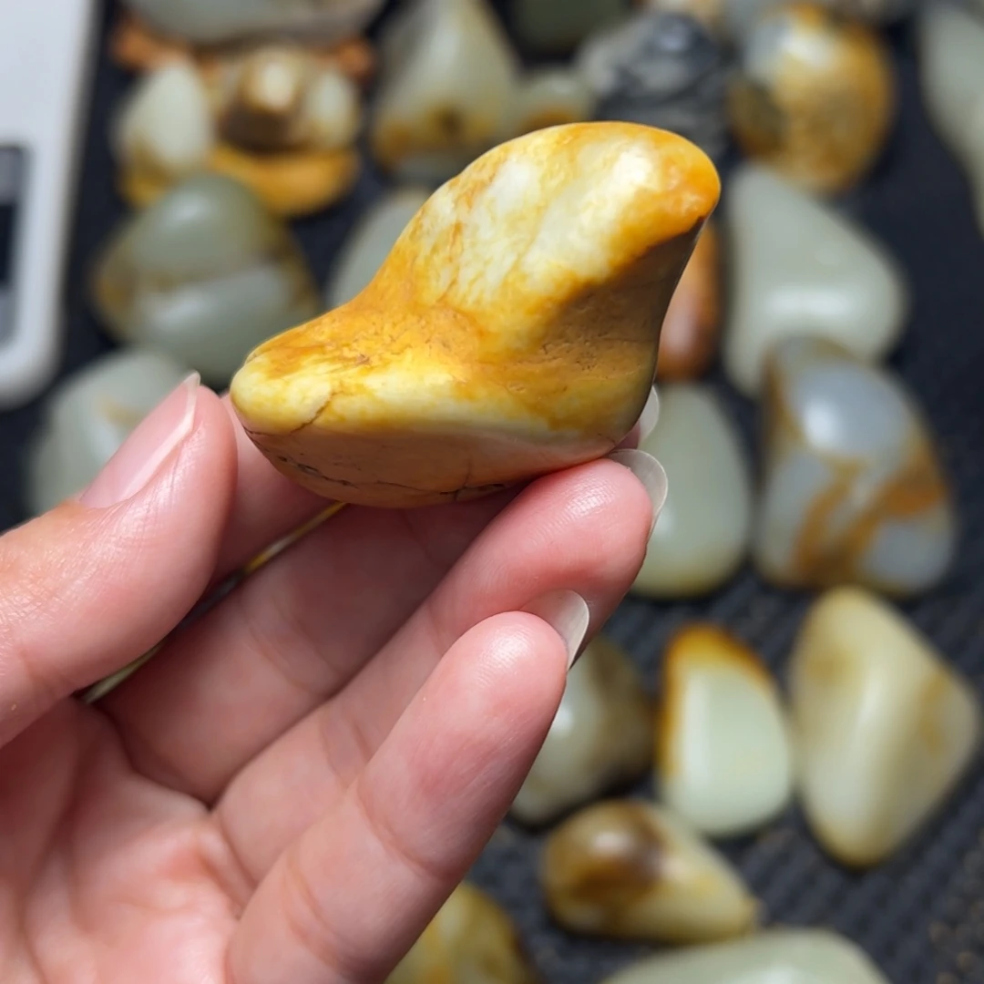 和田玉未镶嵌挂件63