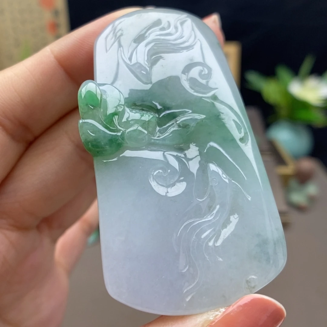 翡翠未镶嵌颈饰吊坠53