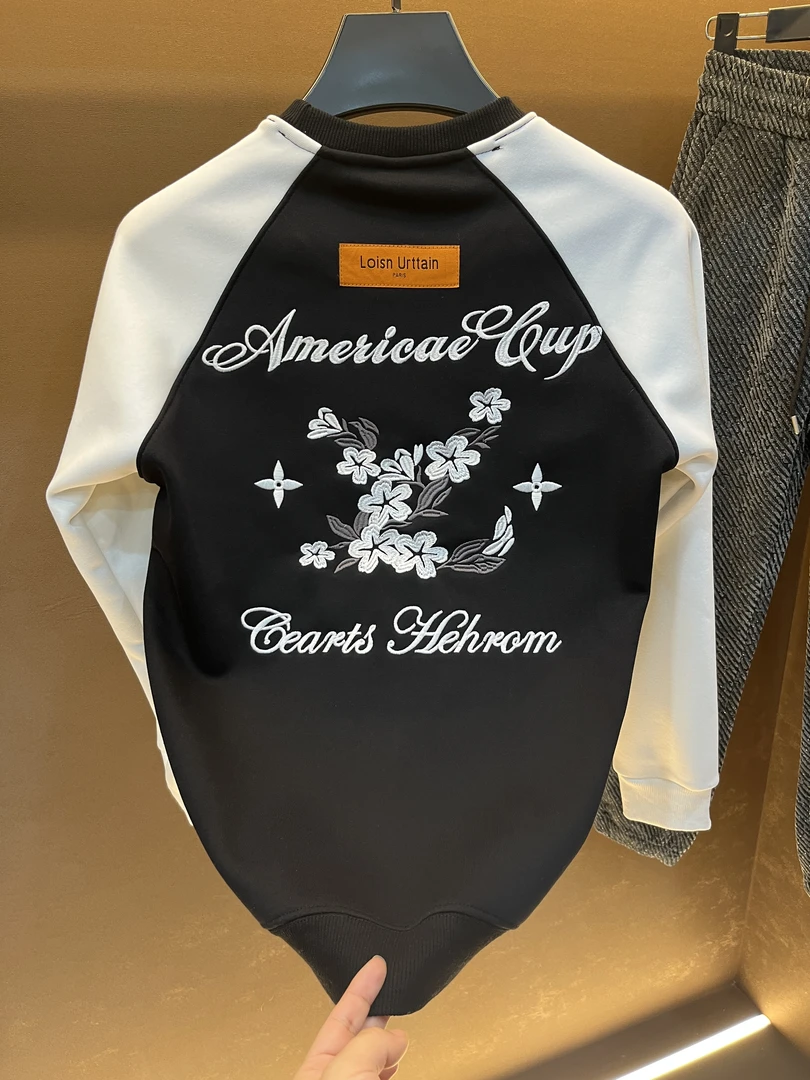 【加绒卫衣】2025新款男士时尚百搭秋冬t裇潮流圆领加厚69959