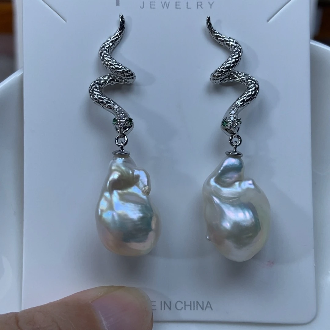 淡水珍珠耳环合金特价604