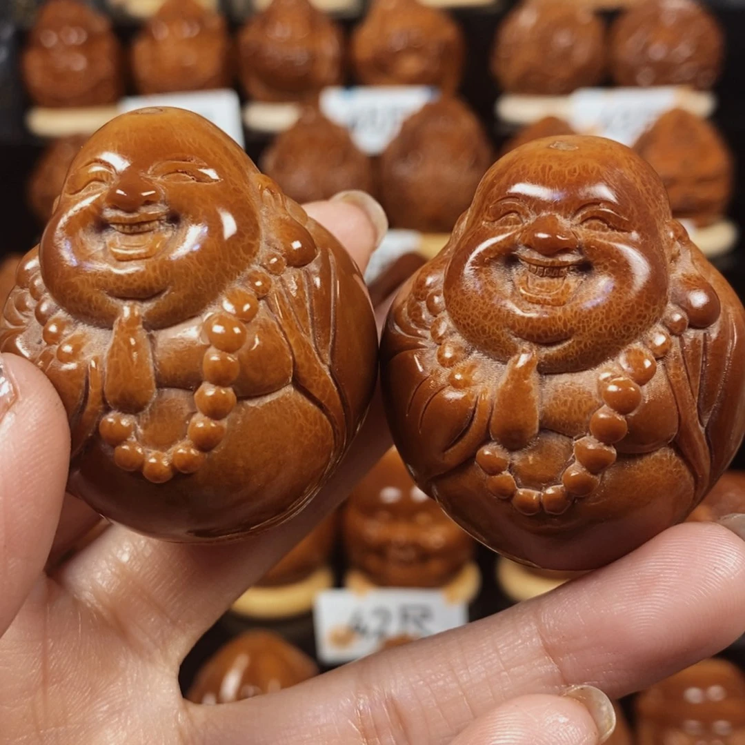 橄榄核吊坠猫**吖40尺一对弥勒888800