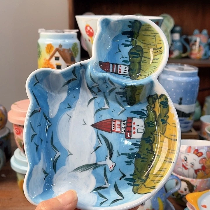 陶景德镇釉下手绘陶瓷