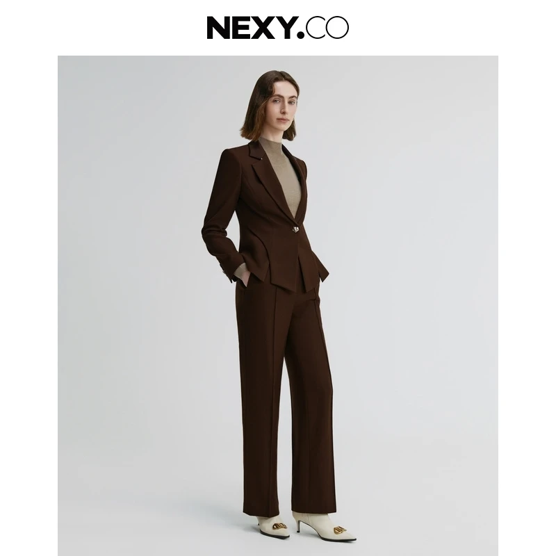 【晨粉专享价】NEXY.CO/奈蔻气质气质时尚休闲职业外套/XA02050B7