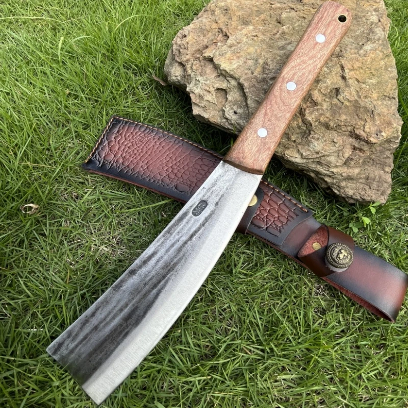 手工一体锻打户外露营野营丛林探险排障多功能刀具