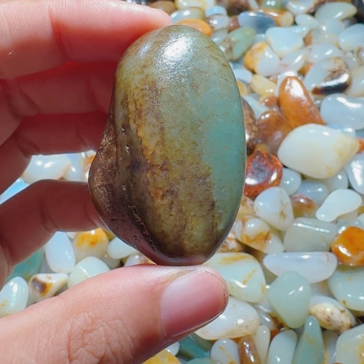 和田玉未镶嵌挂件43克