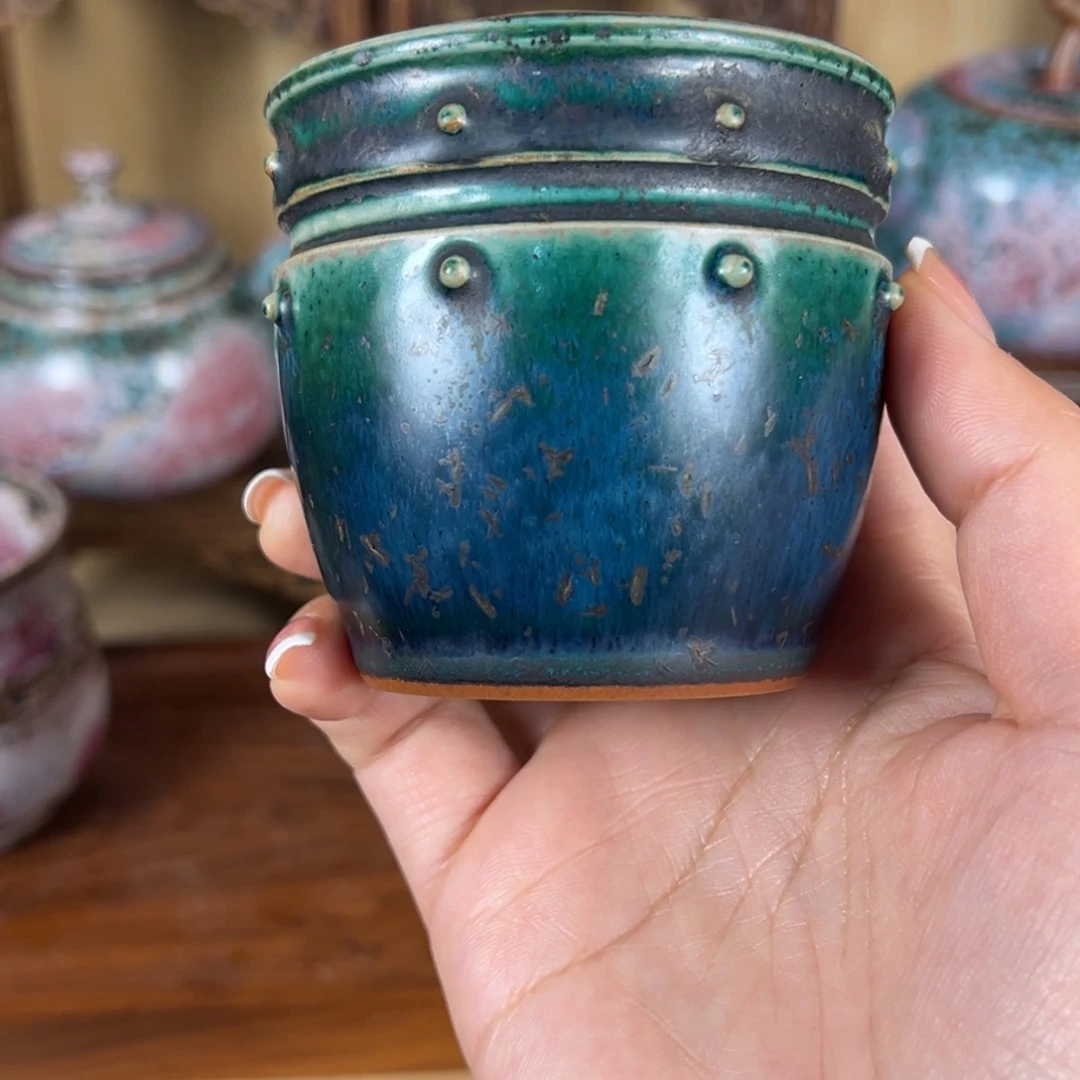 大***子陶摆件神垕镇钧瓷原产地 李自伟名家作品