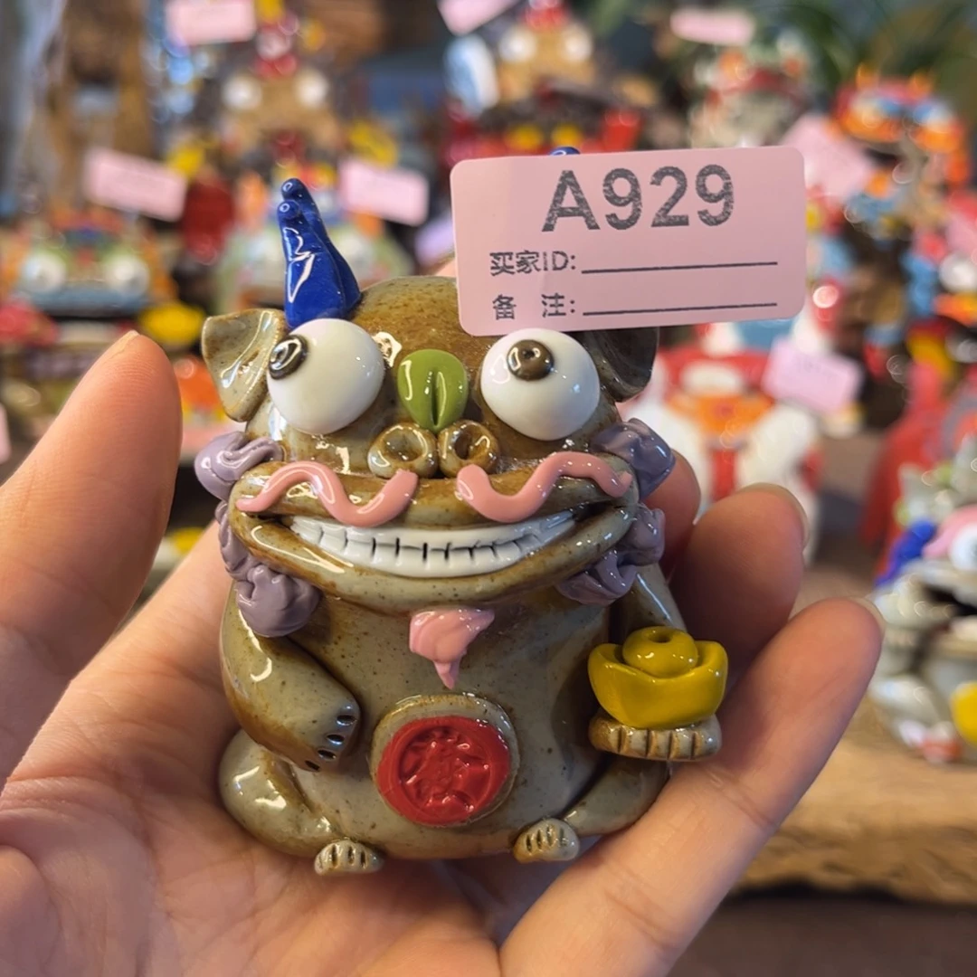 泥塑纯手工茶宠摆件