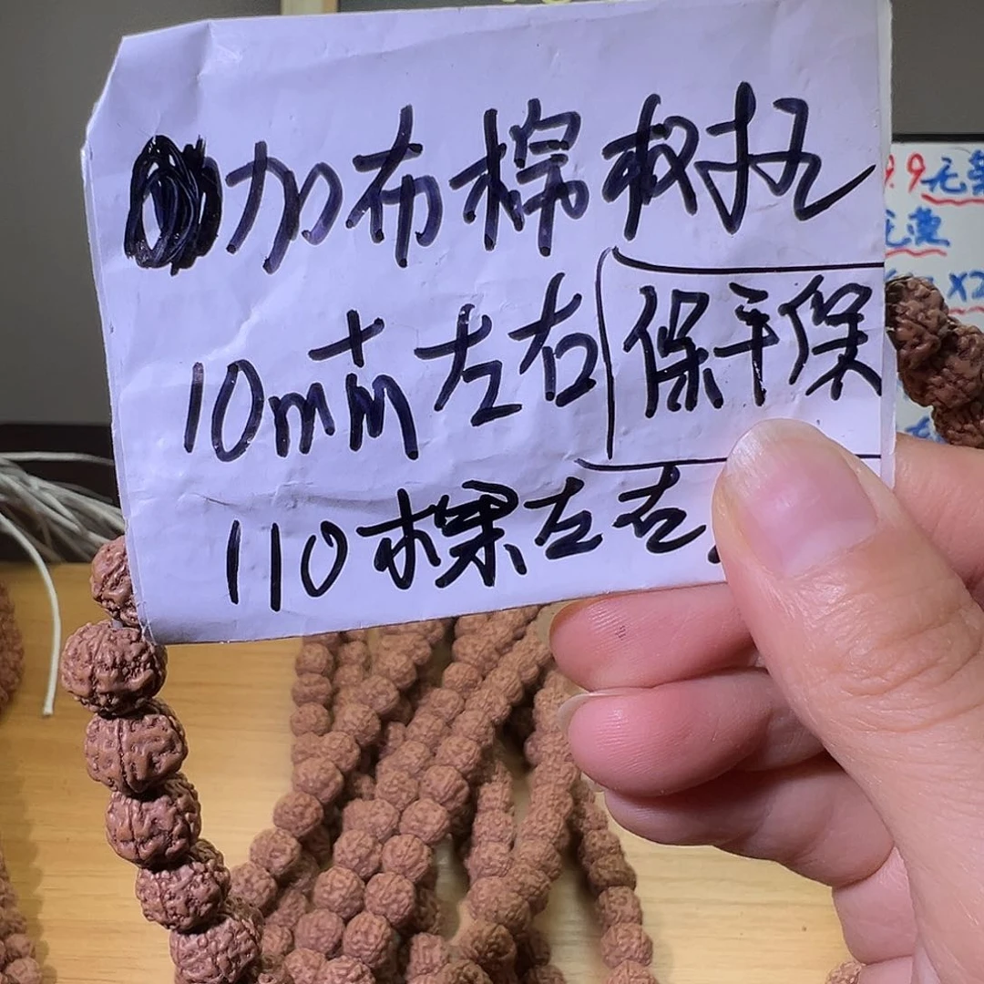 金刚菩提手串加布棉树王10mm110颗保手持