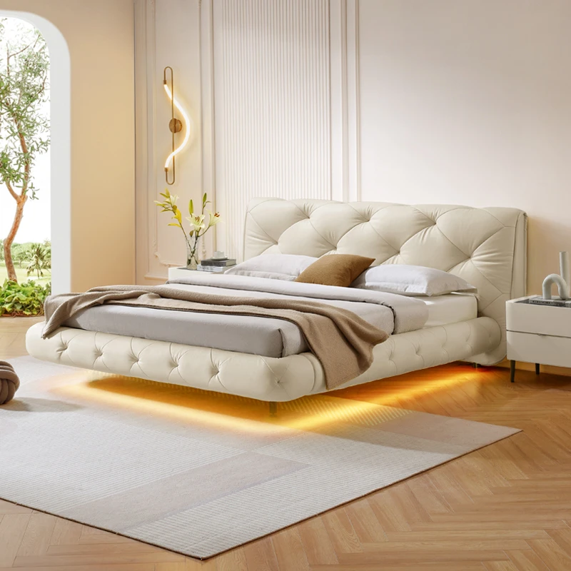 【特惠】不支持延期发货顾家家居主卧室头层牛皮套餐DS8167B