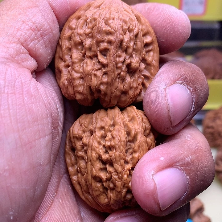 文玩核桃吊坠喜****n平谷凹底