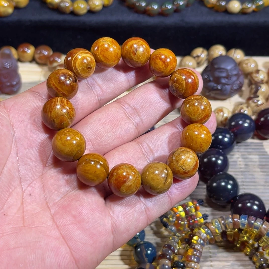 琥珀未镶嵌手链15规格血根手串