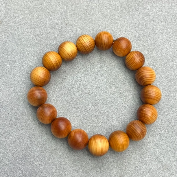 SW112大卡崖柏素圈手串15mm