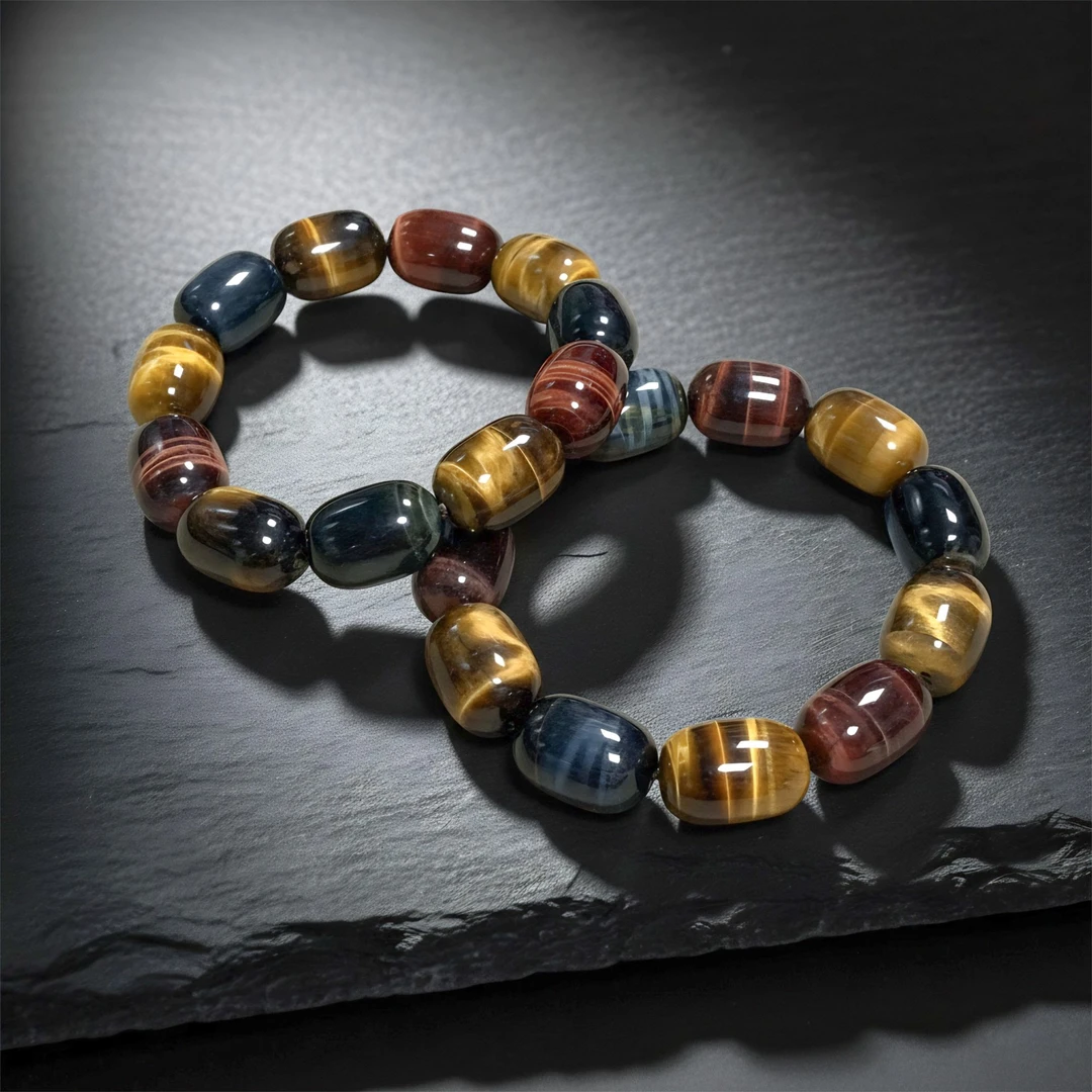 C3662-卡13x18左右-六彩明珠木变奇石手串-多样发一件