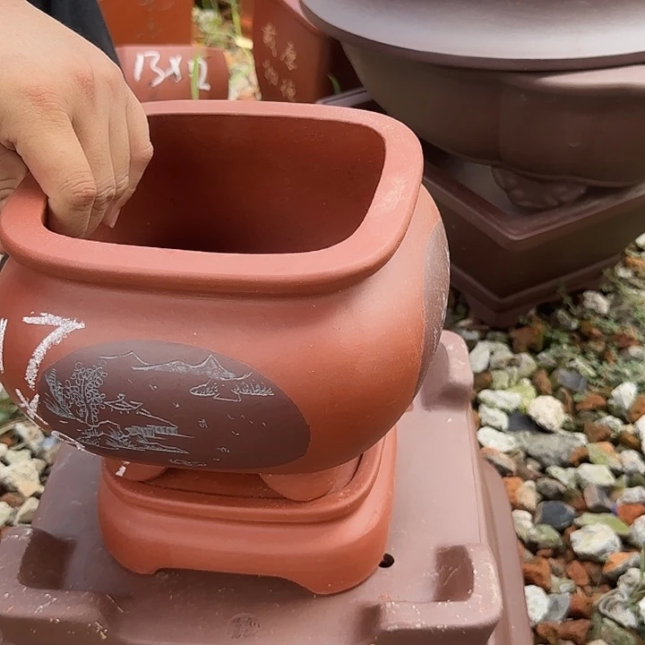 紫砂花盆紫砂花盆盆景盆