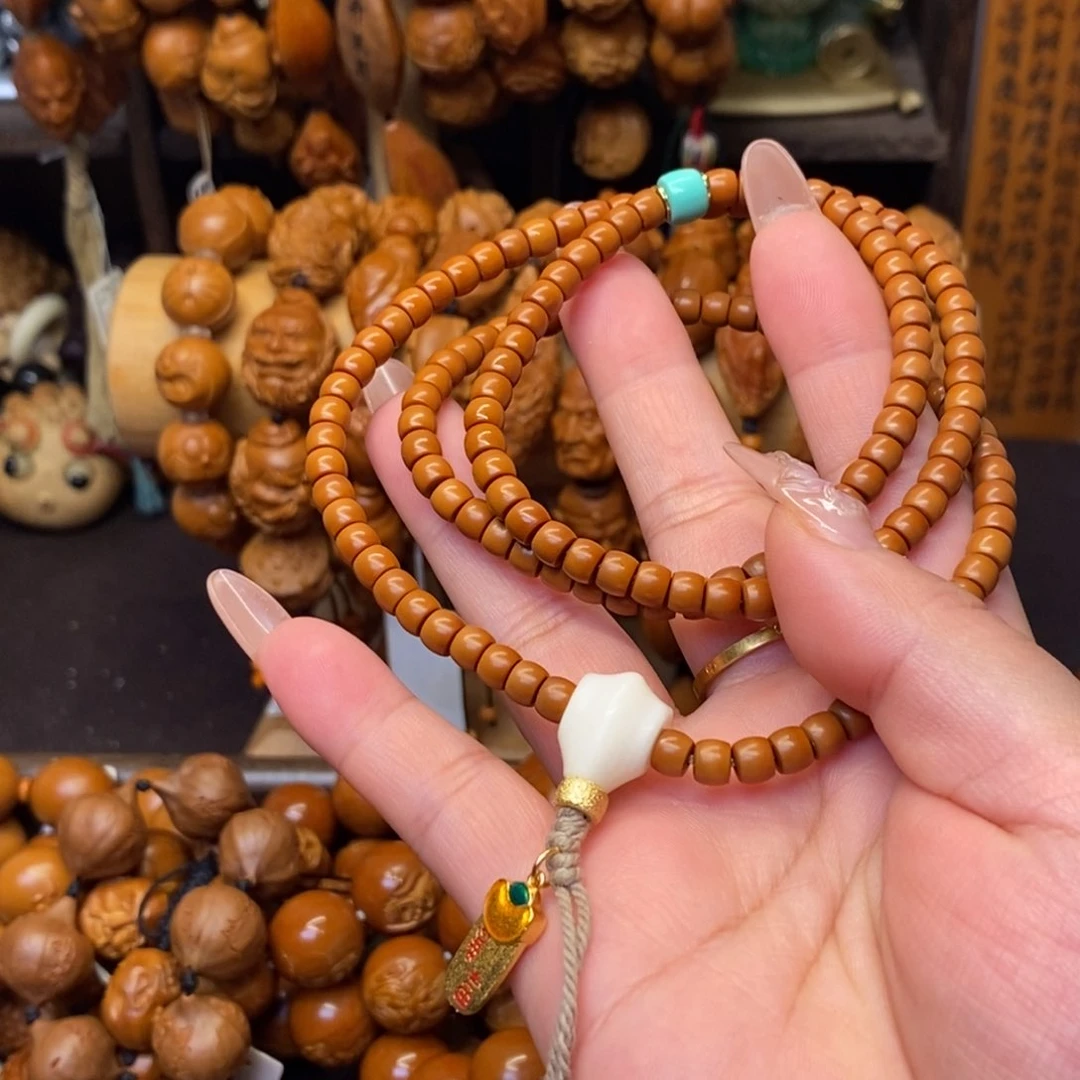 橄榄核手串/手链还****果脖挂