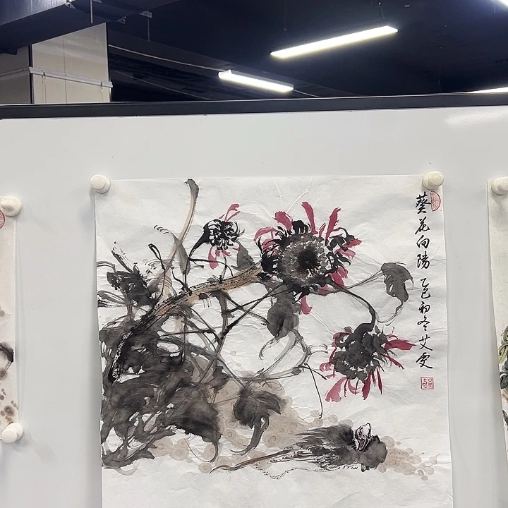 国画花鸟画作品手绘