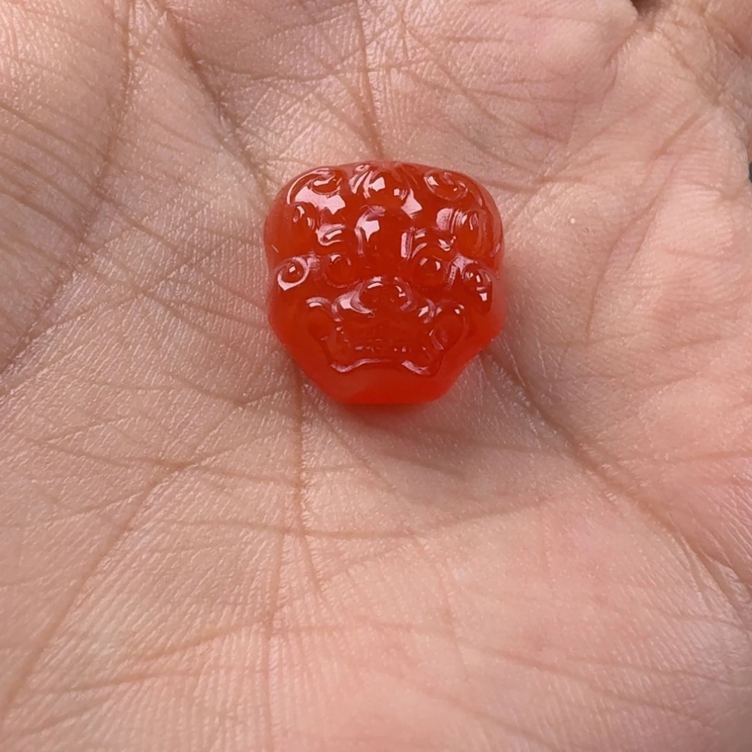 南红玛瑙未镶嵌兽面