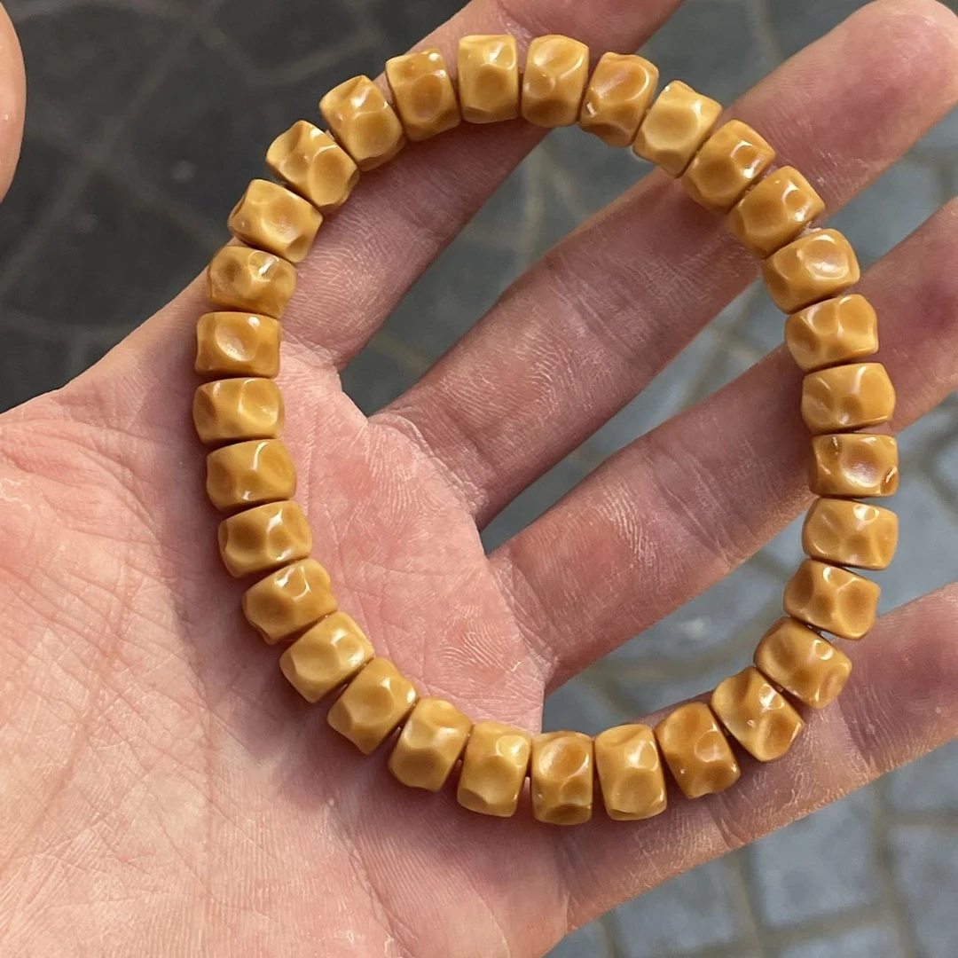 【佳哥严选】 J18428-龙脊红料雕刻无相直切单圈-10*7mm左右