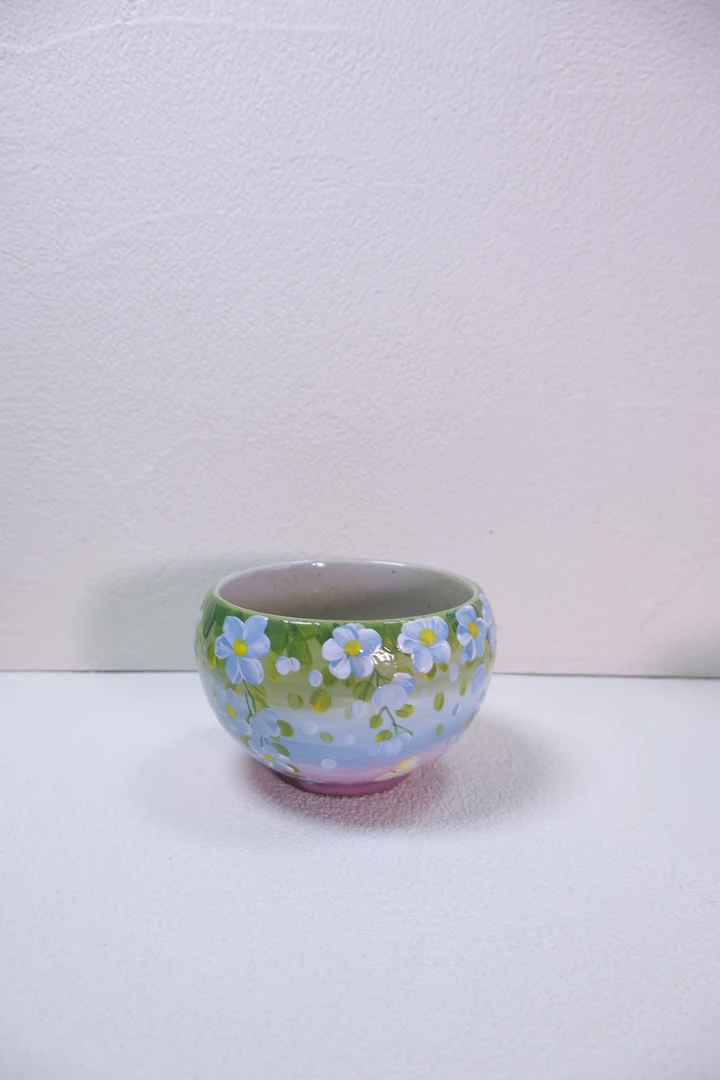 瓷闺蜜紫底蓝花素兮品牌