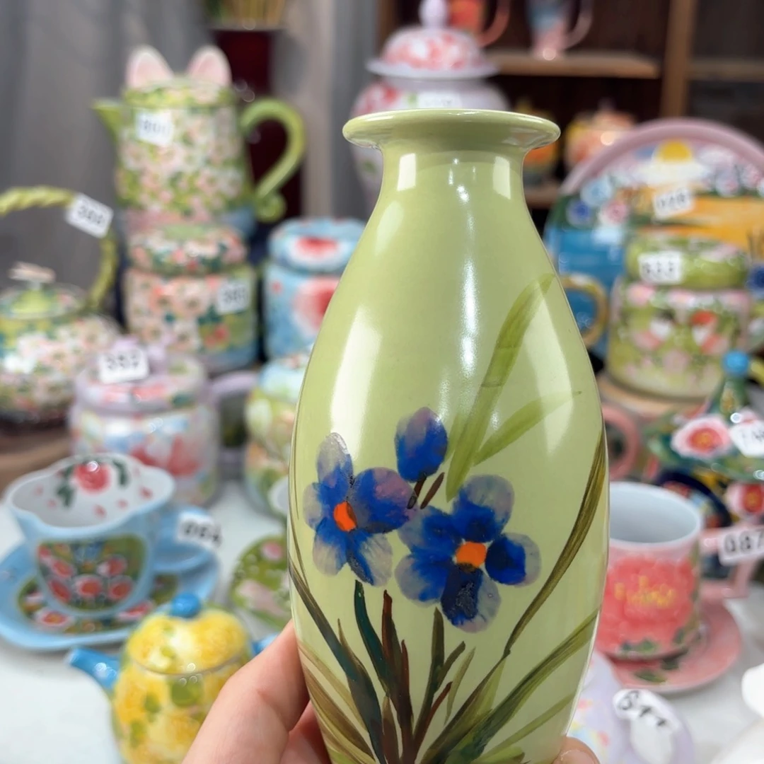 景德镇手绘高温釉下彩陶瓷茶具