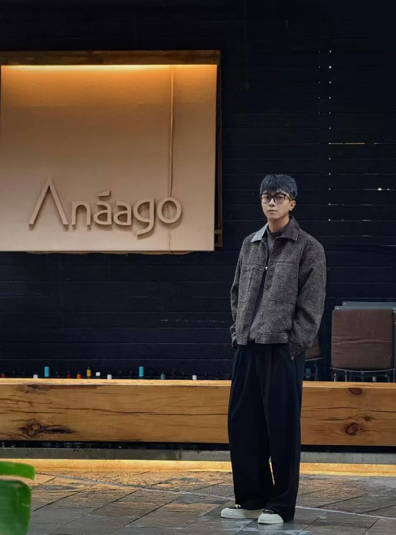 TIDE SIN 美式扭花夹克外套秋季冬季翻领男装宽松美式外套