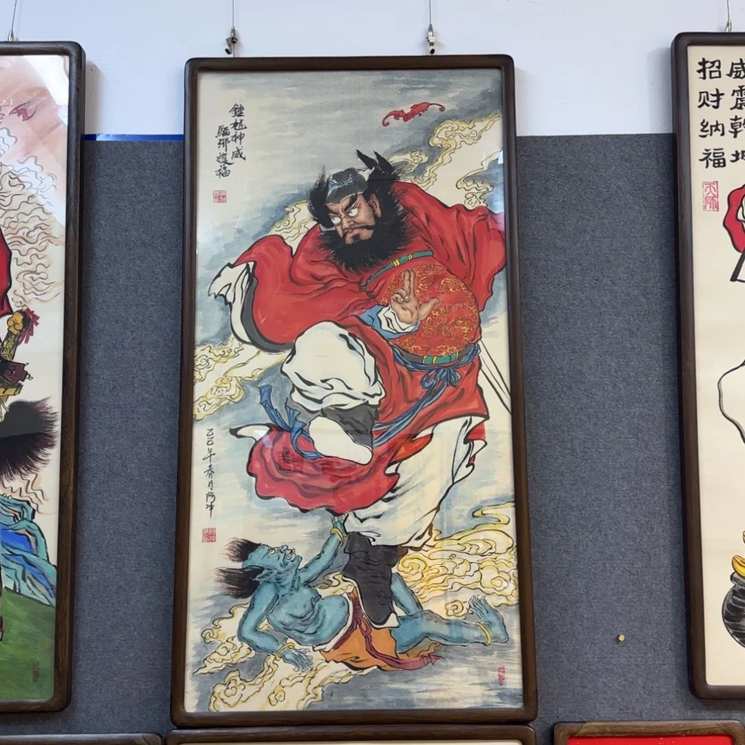 酱***们国画阿冲手绘钟馗钟馗