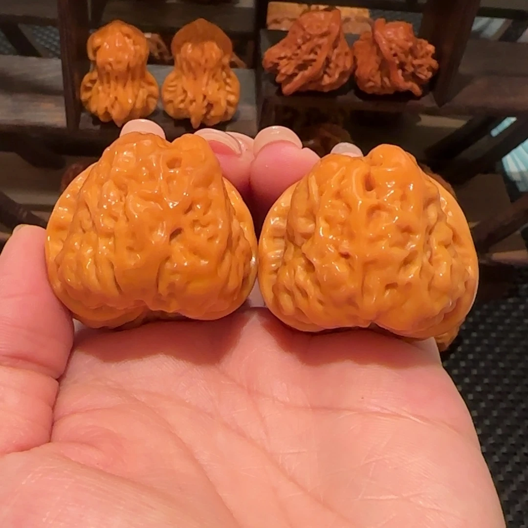 桃核把件蛤蟆头37精品1362