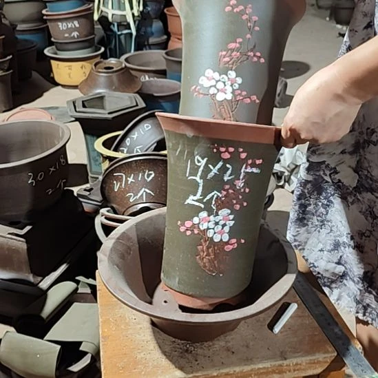 宜兴紫砂花盆清仓处理花盆