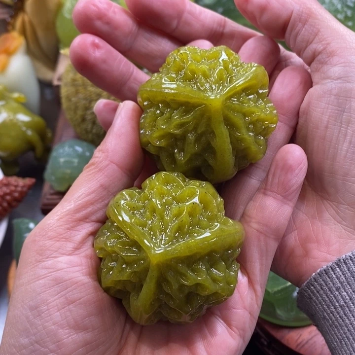 蛇纹石玉未镶嵌手把