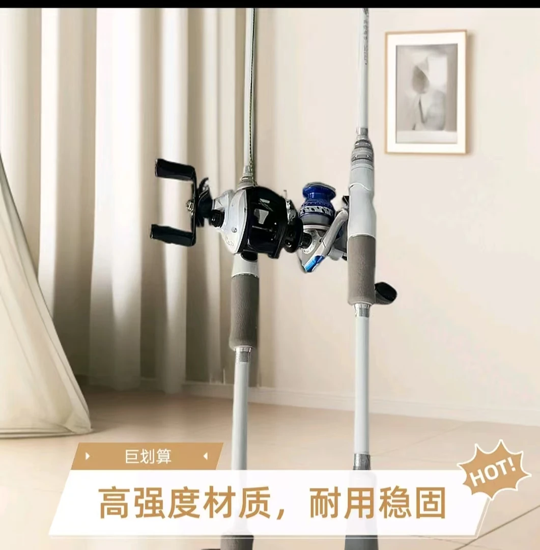 白色快调路亚竿水滴轮远投套装直柄纺车滑漂钓翘嘴鲈鱼专用7