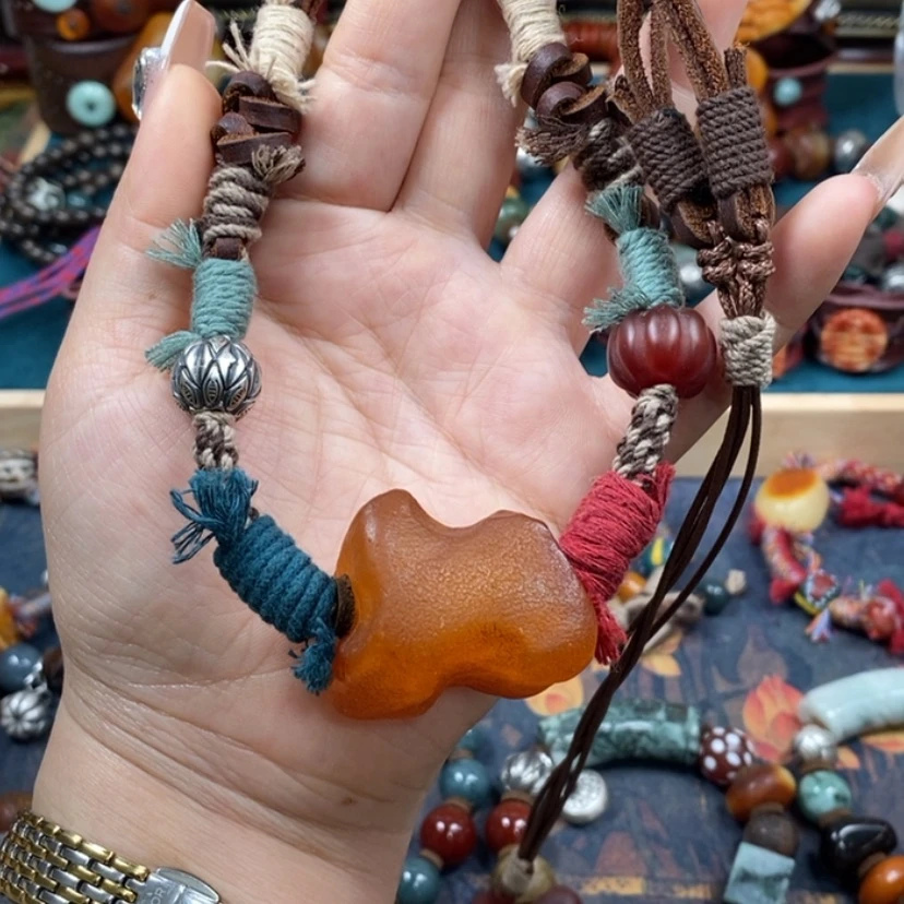 【闪购商品】蜜蜡颈饰未镶嵌项链