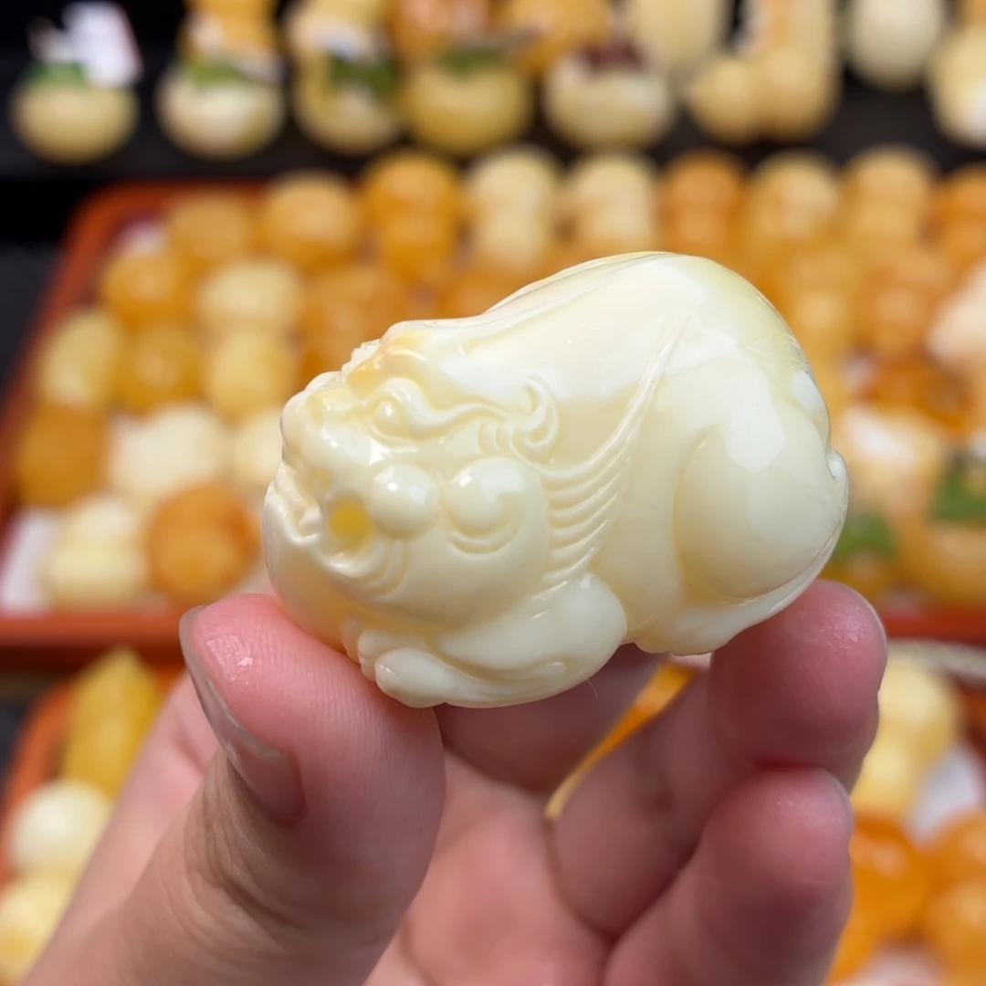 蜜蜡未镶嵌毛衣链蜜蜡