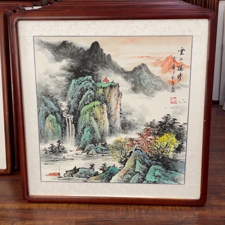 国画带框尺寸63*63厘米