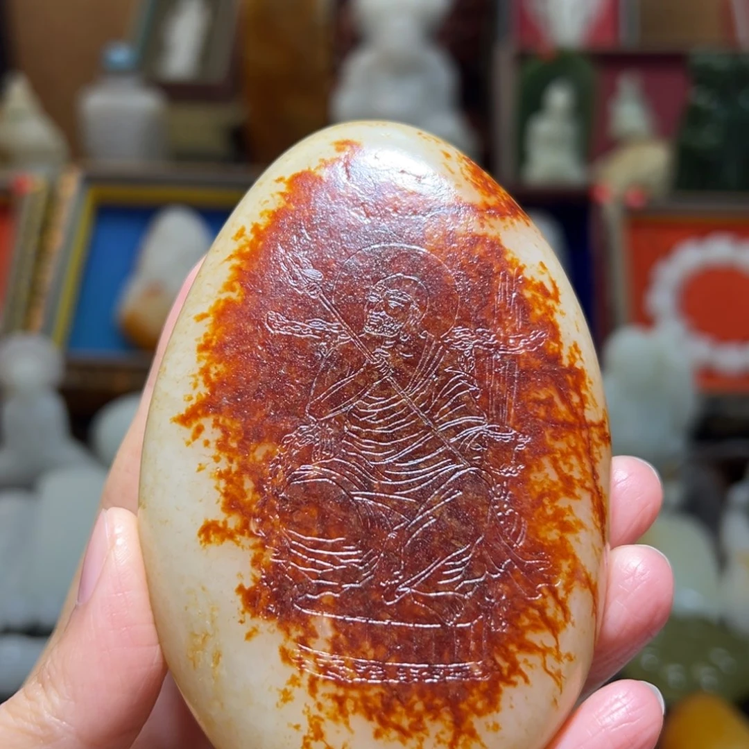 温***暖和田玉未镶嵌挂件