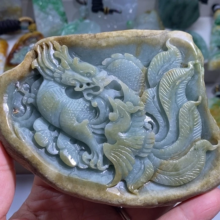 【闪购商品】颈饰未镶嵌翡翠龙凤