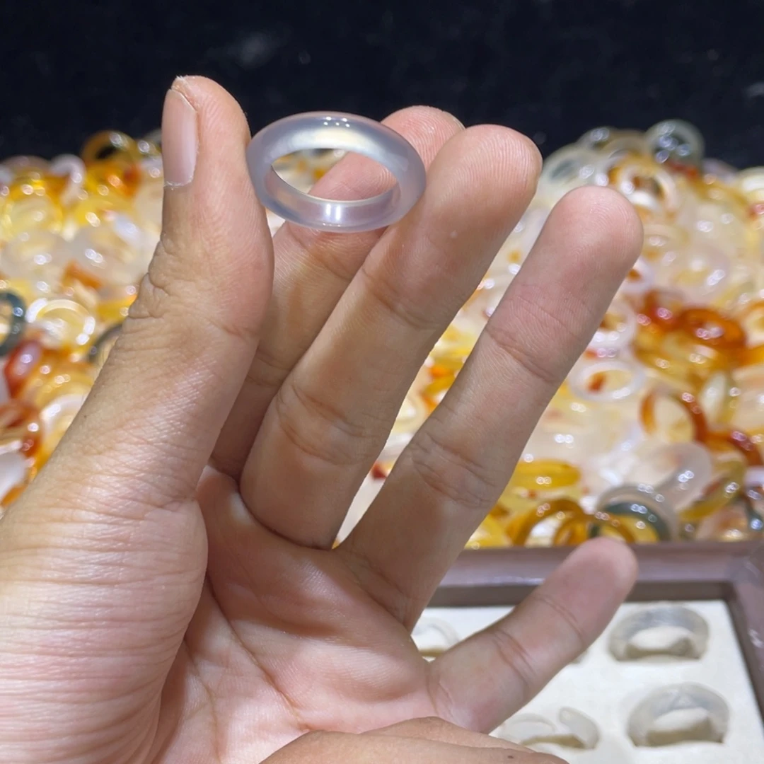 玛瑙/玉髓合金戒指211号港15 默认瑕疵