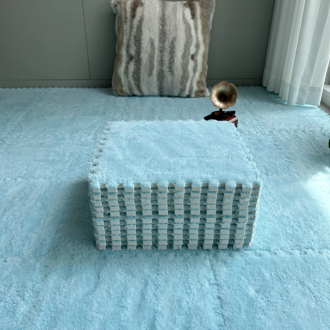 窗台垫飘窗垫毛绒地毯泡沫拼接地垫可裁剪卧室床边客厅大面积全铺