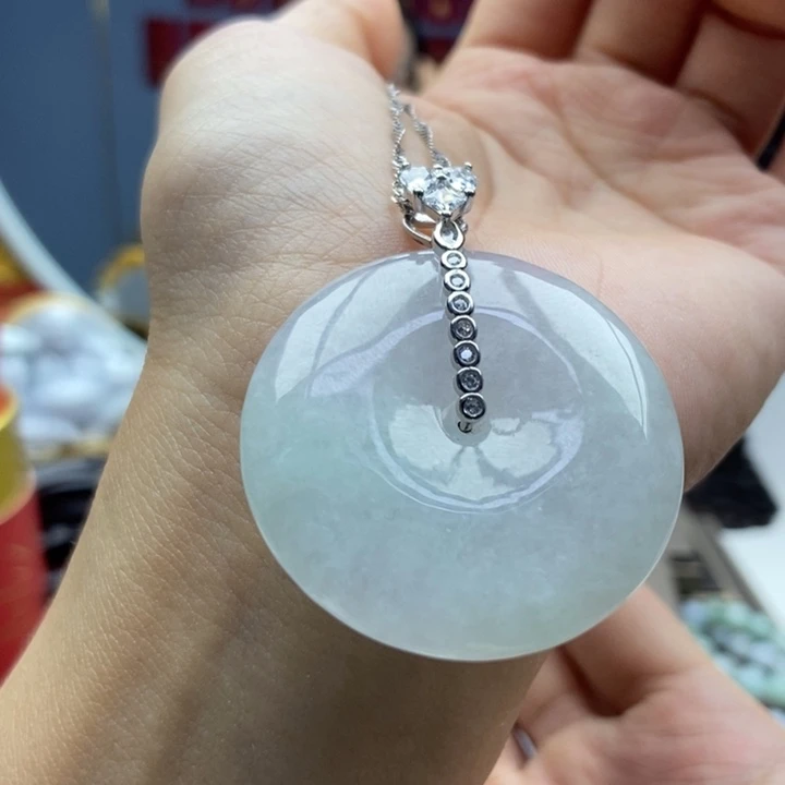 翡翠银S925镶嵌颈饰吊坠20