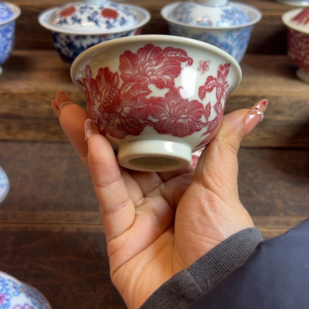 Y正绎堂全红杜鹃花压手