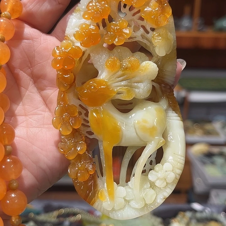 未镶嵌岫玉毛衣链