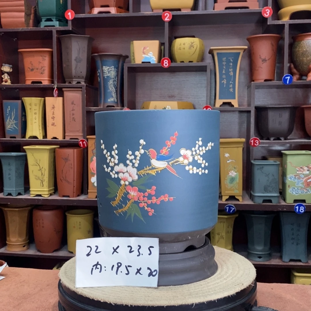 紫砂艺术紫砂花盆