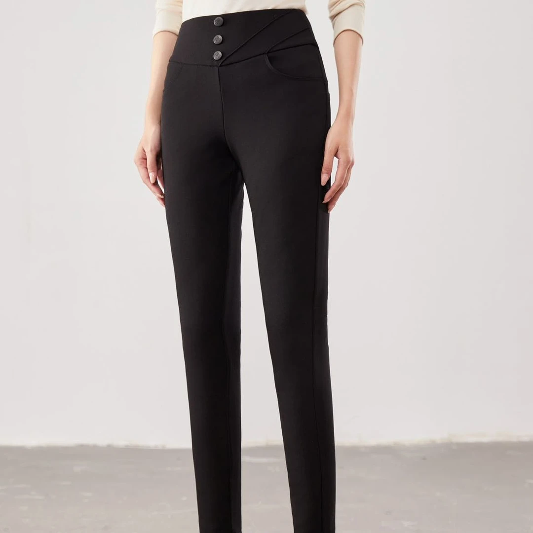 2025秋冬新款羊绒鹅绒裤保暖显瘦打底裤305-A-88999