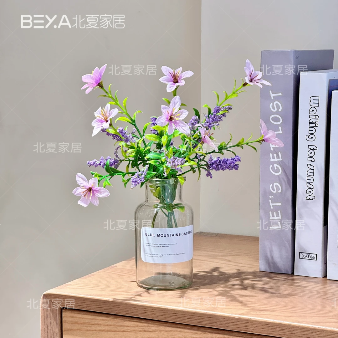 田园仿真花薰衣草仿真假花束麦穗花装饰餐桌摆件室内仿真花