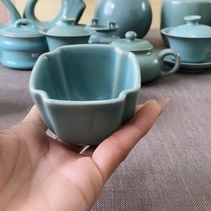 瓷片四方杯一一一一一一一