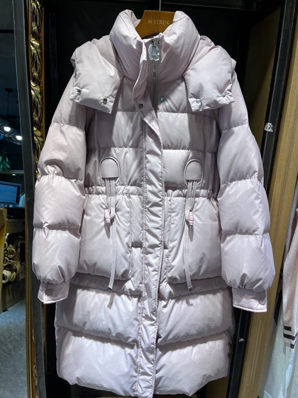 麦寻YRLZQ014抽绳收腰长款棉服