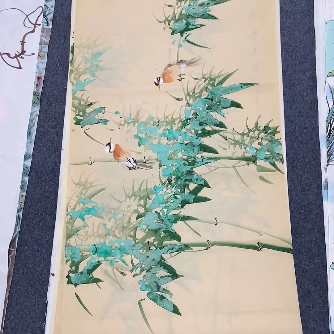 国画四尺竹子一副